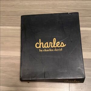 Charles by Charles David Black Box with Gold Logo